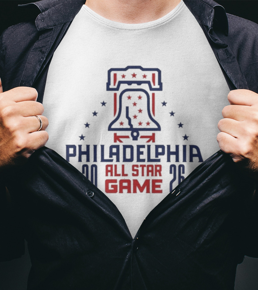 Philadelphia 2026 All Star Game Liberty Bell Stars T-Shirt