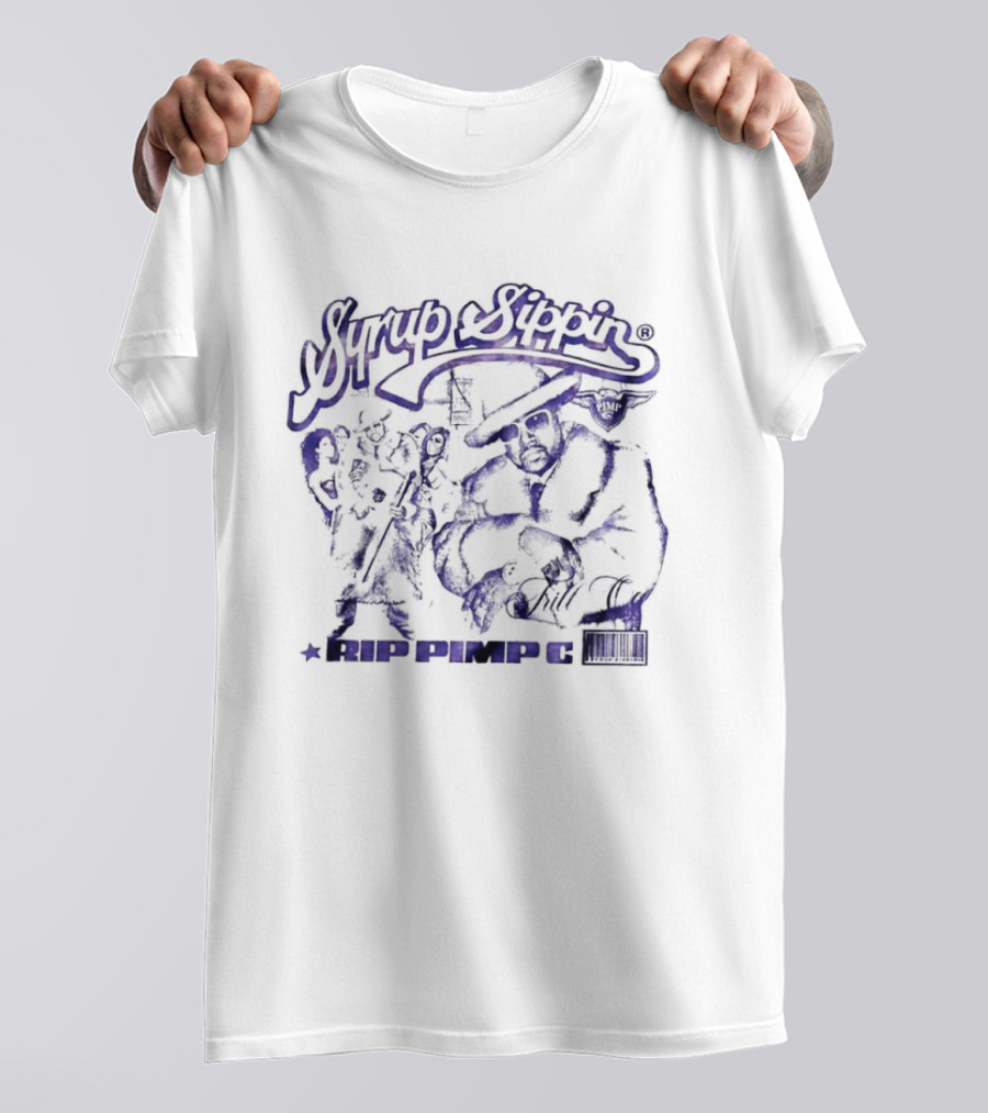 Pimp C Syrup Sippin RIP Pimp C Frill Co Trill Origin Legends T-Shirt