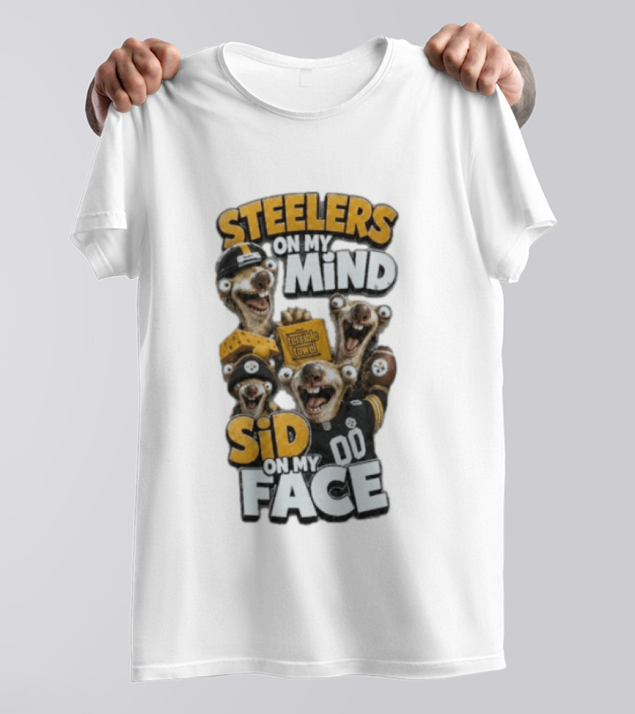 Steelers On My Mind Sid On My Face Terrible Towel Googly Eyes 00 T-Shirt