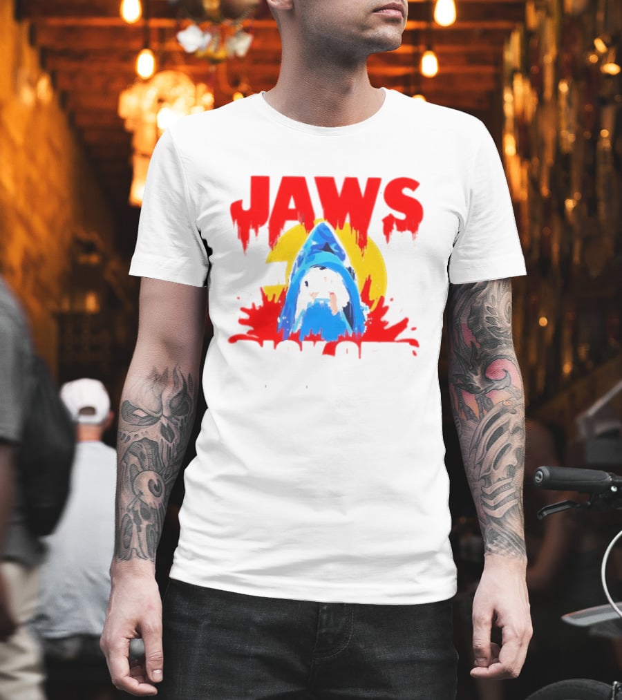 Jaws Bit My Dick Off Amity Island New England Shark Attack T-Shirt