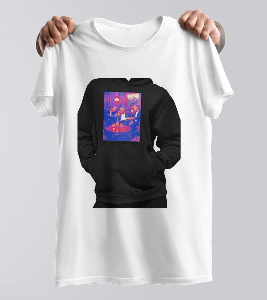 Rafael Nadal Novak Djokovic Roger Federer Tennis Legends The Big Three Iconic Gathering T-Shirt