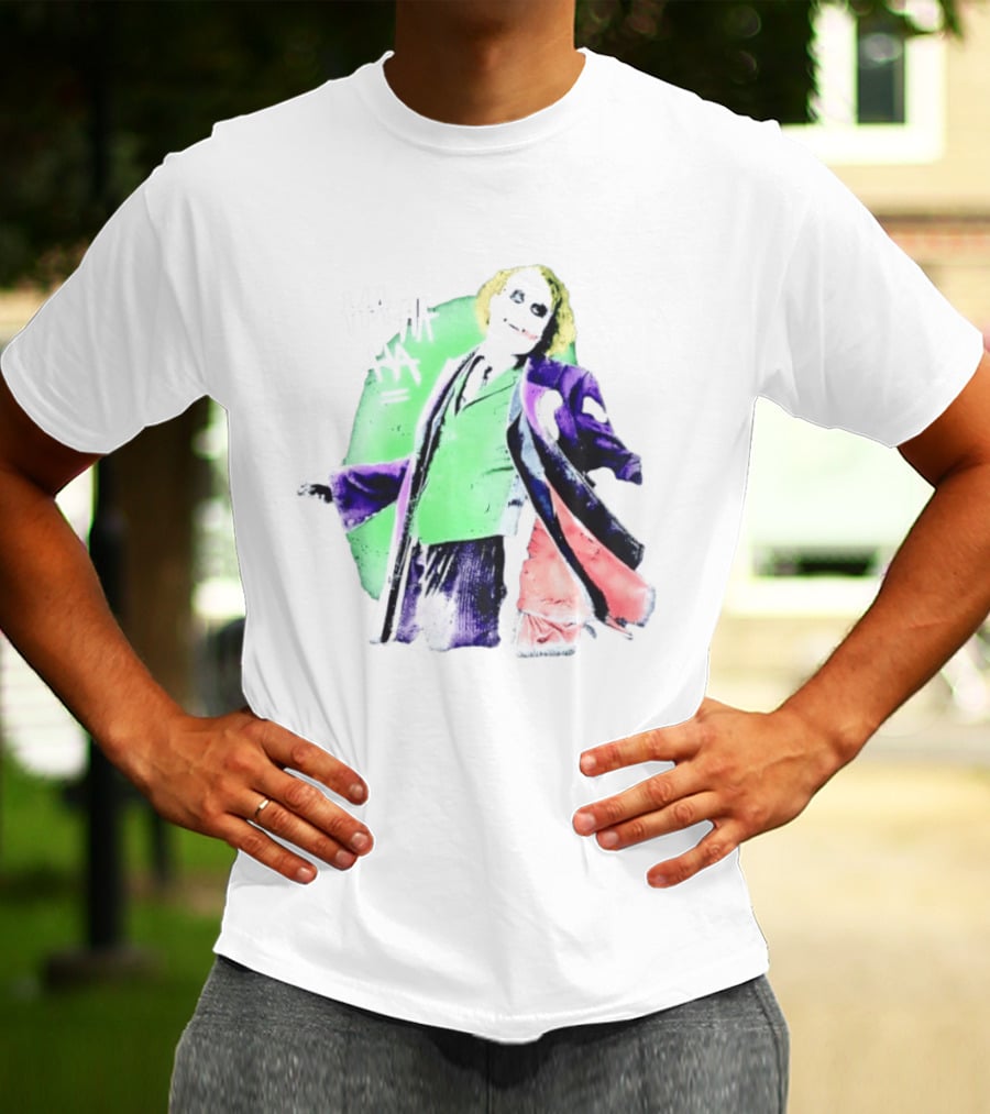 Joker The Dark Knight Ha Ha Ha Iconic Villain Laugh T-Shirt