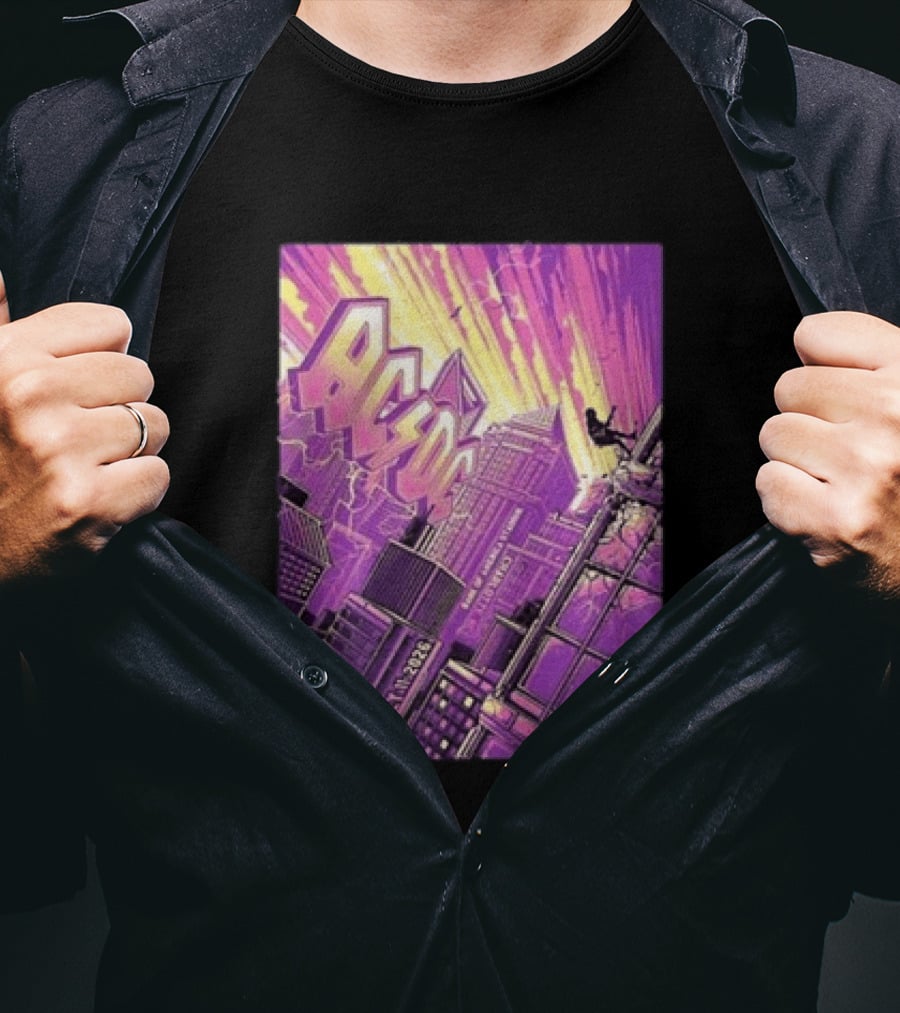 ACDC Charlotte PWR Up North America Tour July 11 2026 Skyline T-Shirt
