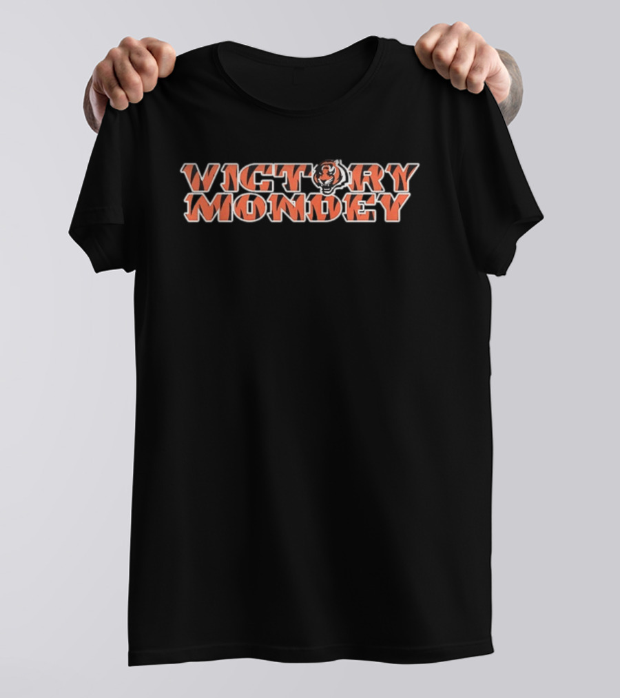 Cincinnati Bengals Victory Monday Tiger Stripes Football Fans League T-Shirt