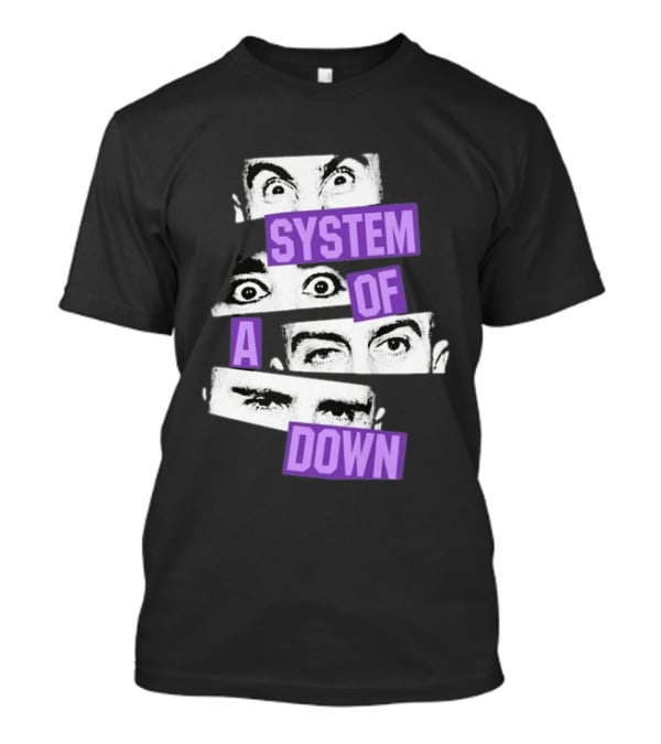 Original System Of A Down Soad Eu Uk Tour 2026 Toxic City System Down Eyes T-Shirt