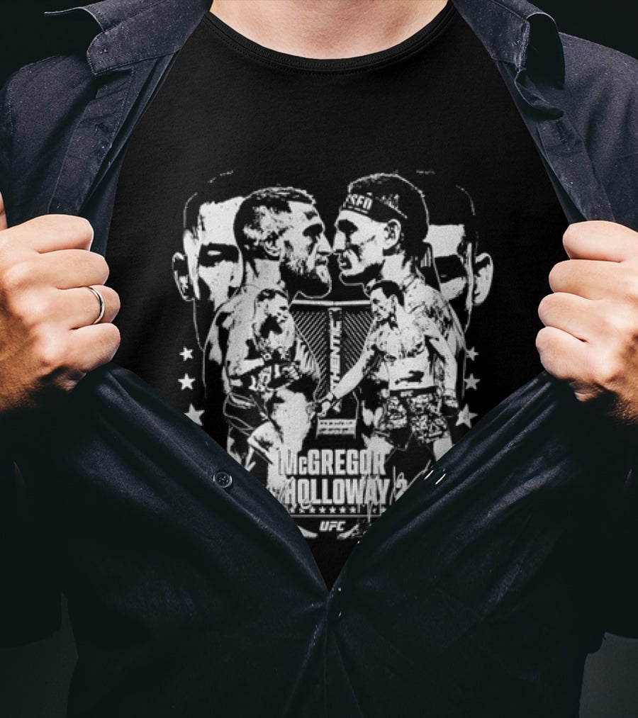UFC McGregor Vs Holloway 2 Face Off Event 2023 T-Shirt