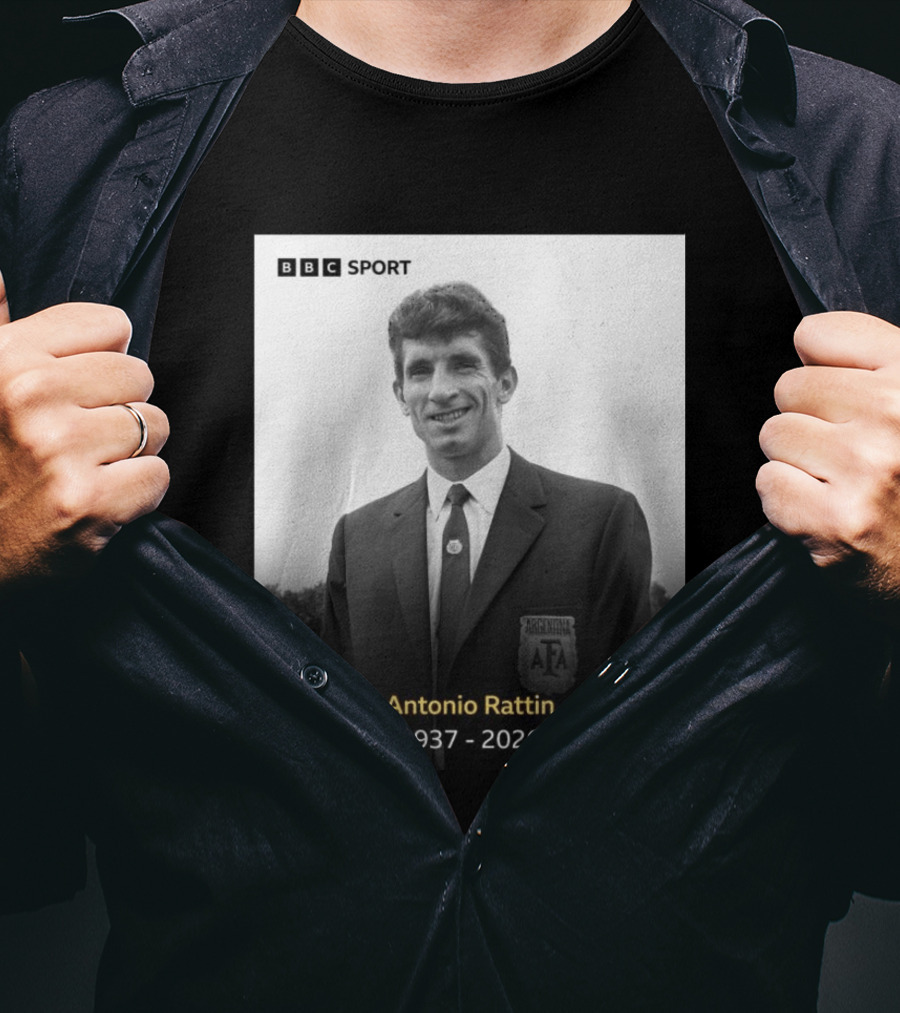 BBC Sport Antonio Rattín 1937 2026 Argentina AFA T-Shirt