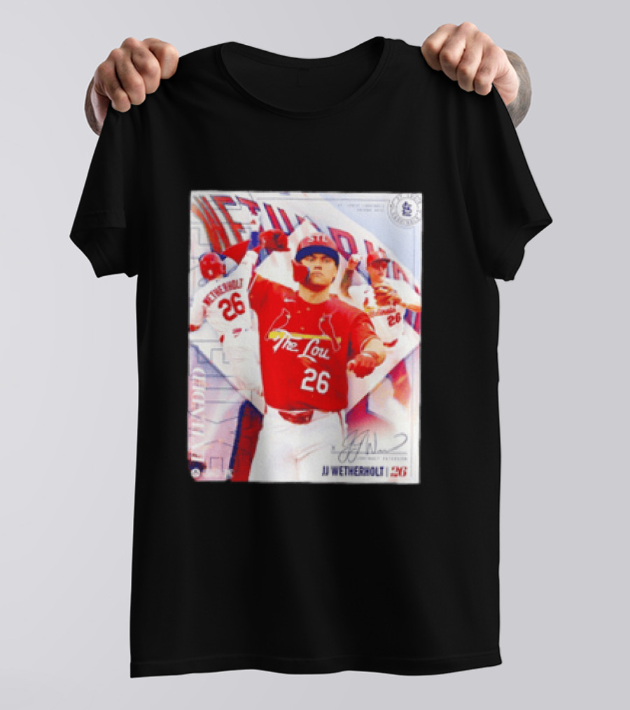 St. Louis Cardinals JJ Wetherholt 26 MLB Fan Memorabilia T-Shirt