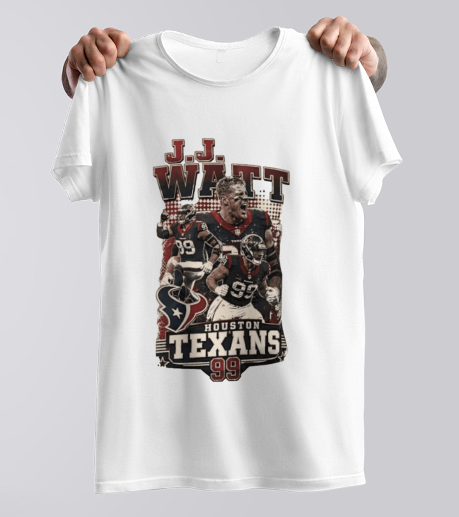 J.J. Watt Houston Texans 99 NFL Football Player T-Shirt