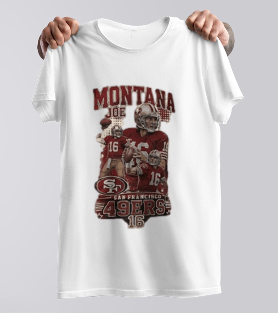 San Francisco 49ers Montana Joe 16 Football Player T-Shirt