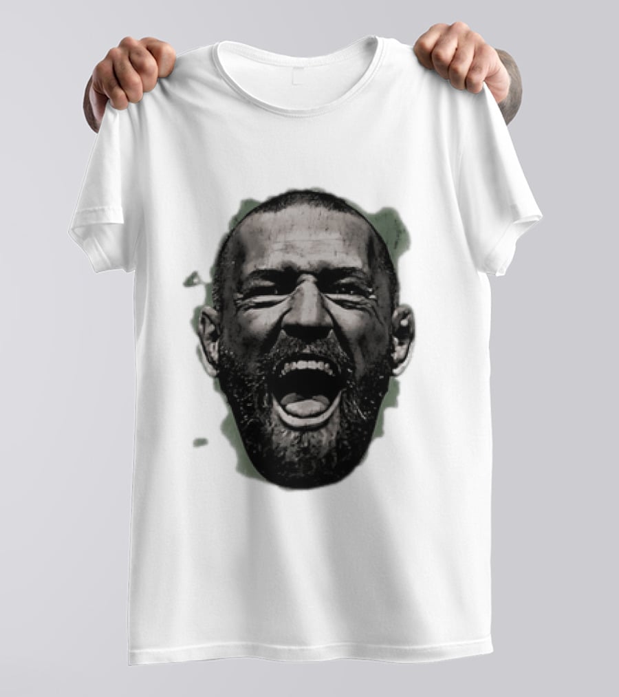 UFC Fighter Yelling Conor McGregor Fight Champion Face T-Shirt