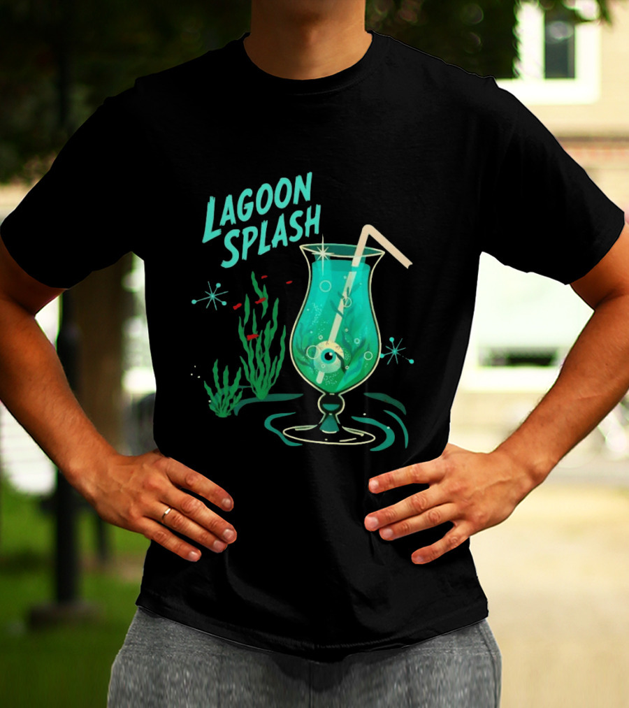 Creature From The Black Lagoon Lagoon Splash Cocktail T-Shirt