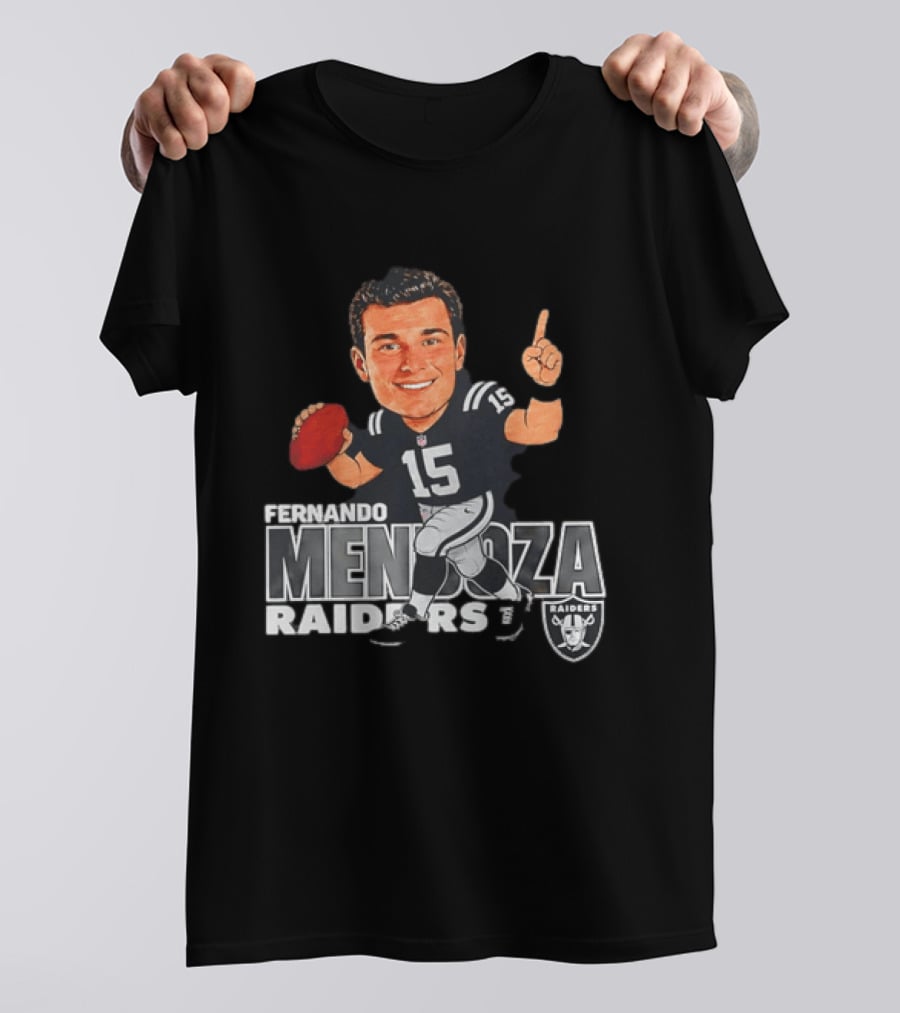 Fernando Mendoza Raiders 15 Football Player Raiders T-Shirt