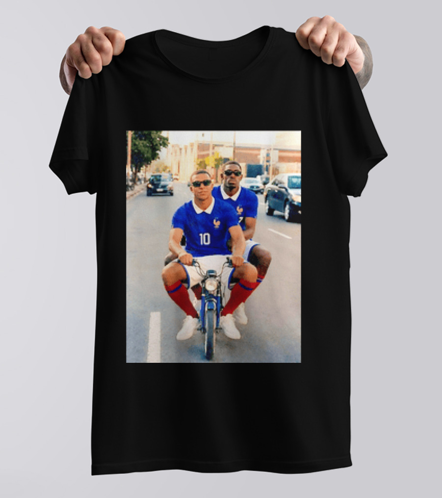 Kylian Mbappé Ousmane Dembélé France Team Jersey T-Shirt