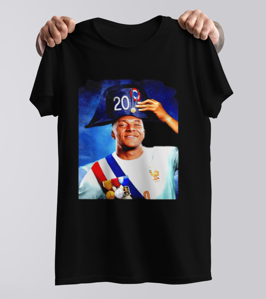 Kylian Mbappé France National Team 2026 Captain No 20 Napoleon Hat T-Shirt
