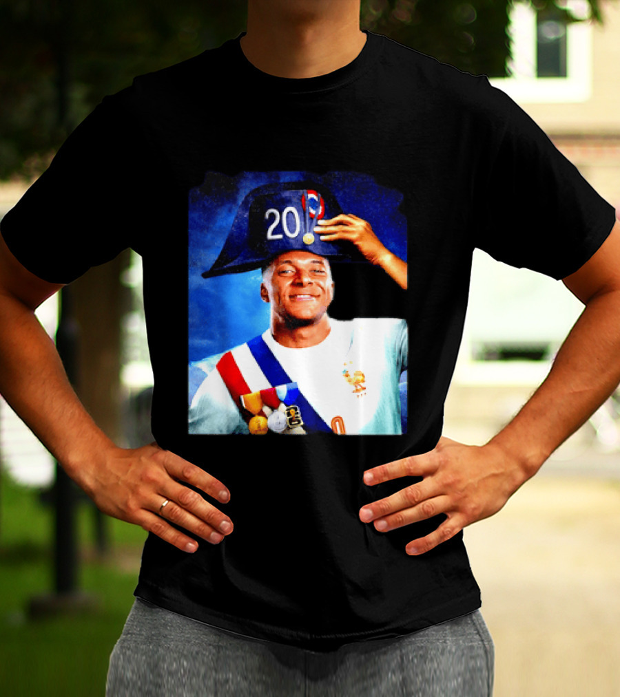 Kylian Mbappé France National Team 2026 Captain No 20 Napoleon Hat T-Shirt