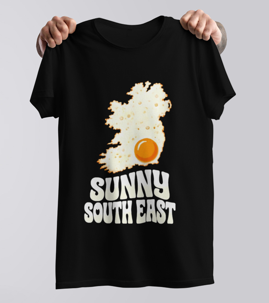 Sunny South East Ireland Fried Egg Map T-Shirt