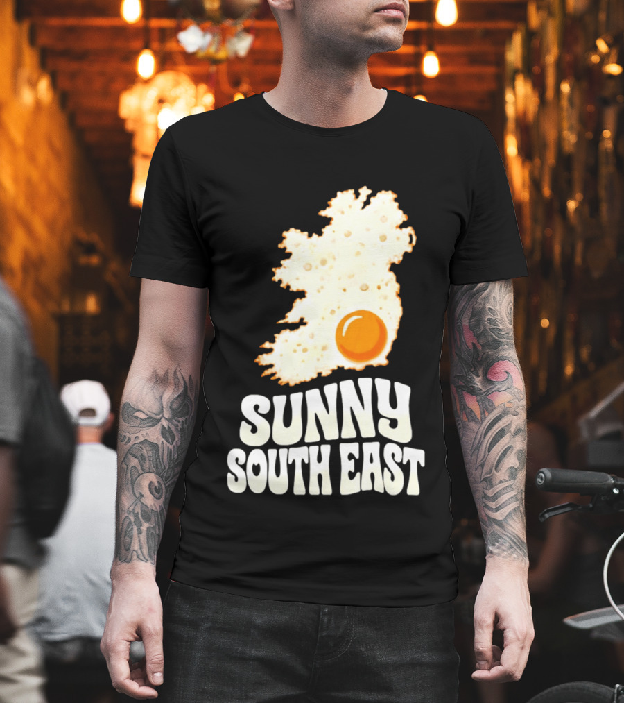 Sunny South East Ireland Fried Egg Map T-Shirt