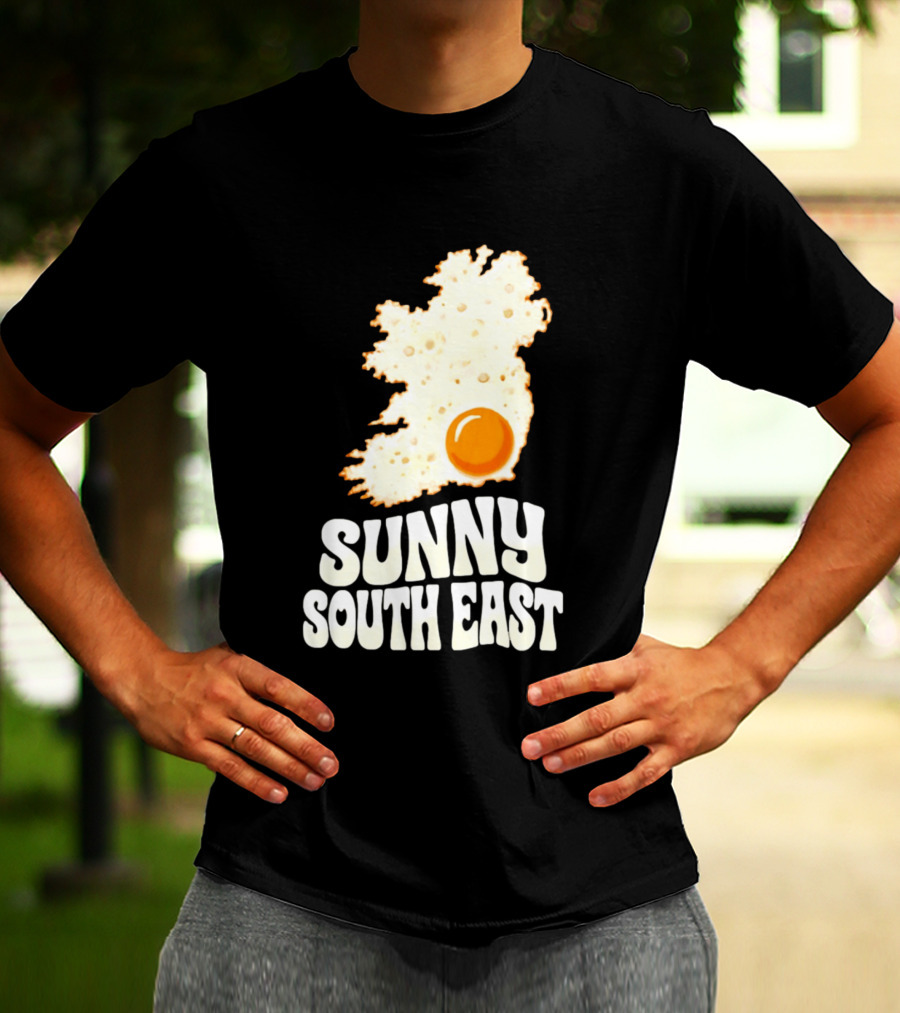 Sunny South East Ireland Fried Egg Map T-Shirt