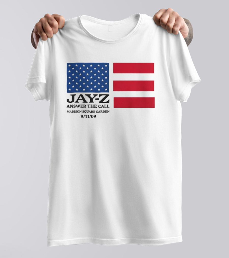 Jay Z Answer The Call Madison Square Garden 9/11/09 T-Shirt