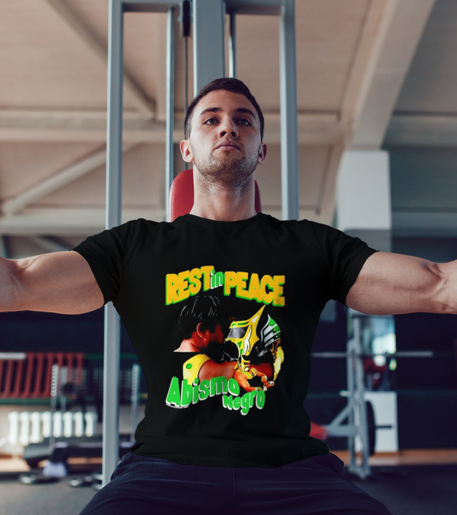 REST In PEACE Abismo Negro Lucha Libre AAA Professional Wrestling T-Shirt