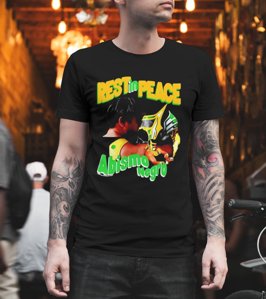 REST In PEACE Abismo Negro Lucha Libre AAA Professional Wrestling T-Shirt