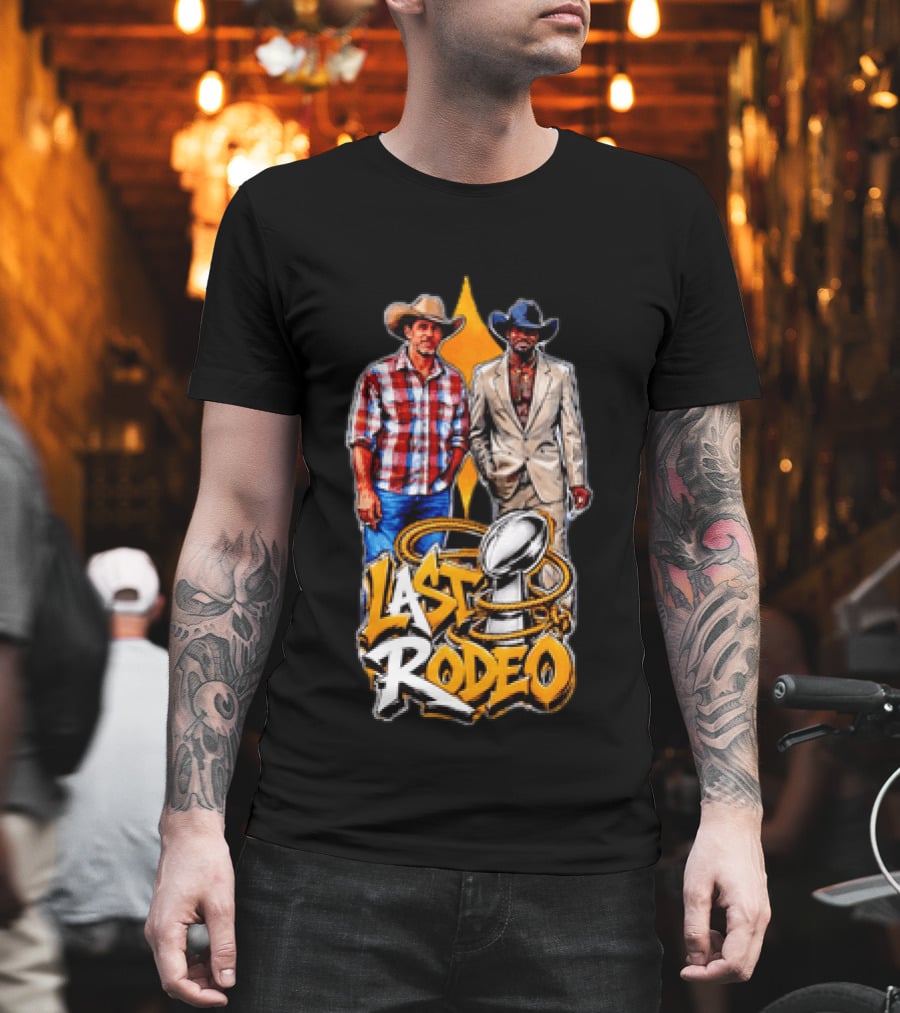Ben Roethlisberger Hines Ward Last Rodeo Pittsburgh Steelers Iconic Farewell Cowboys NFL Champions T-Shirt