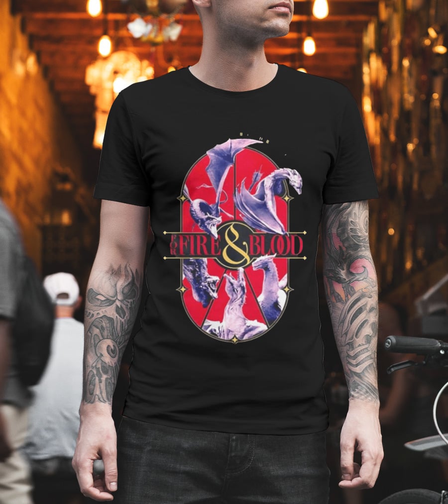 House Of The Dragon Fire And Blood Fantasy Dragons Iconic Show T-Shirt