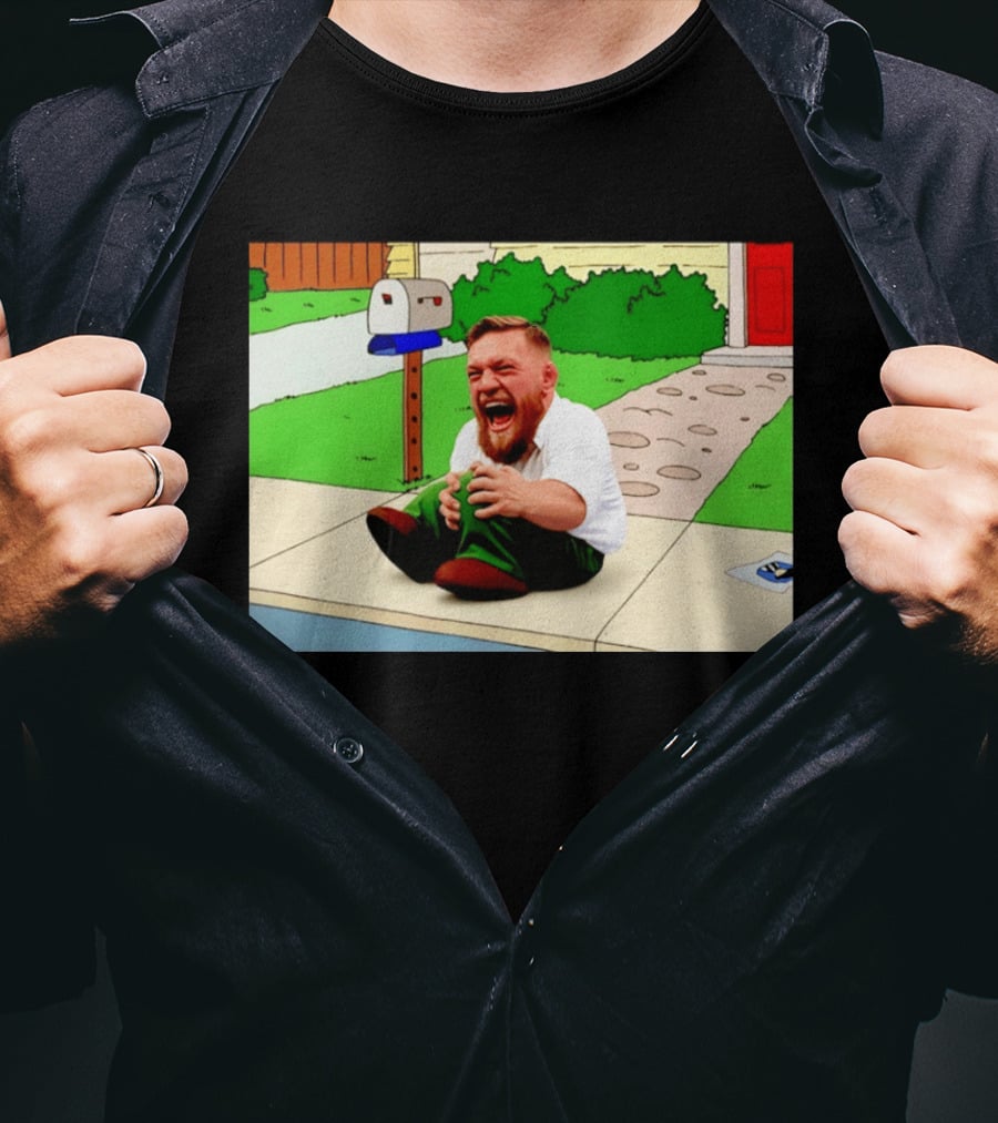 Family Guy Conor McGregor Laughing Curb Scene T-Shirt