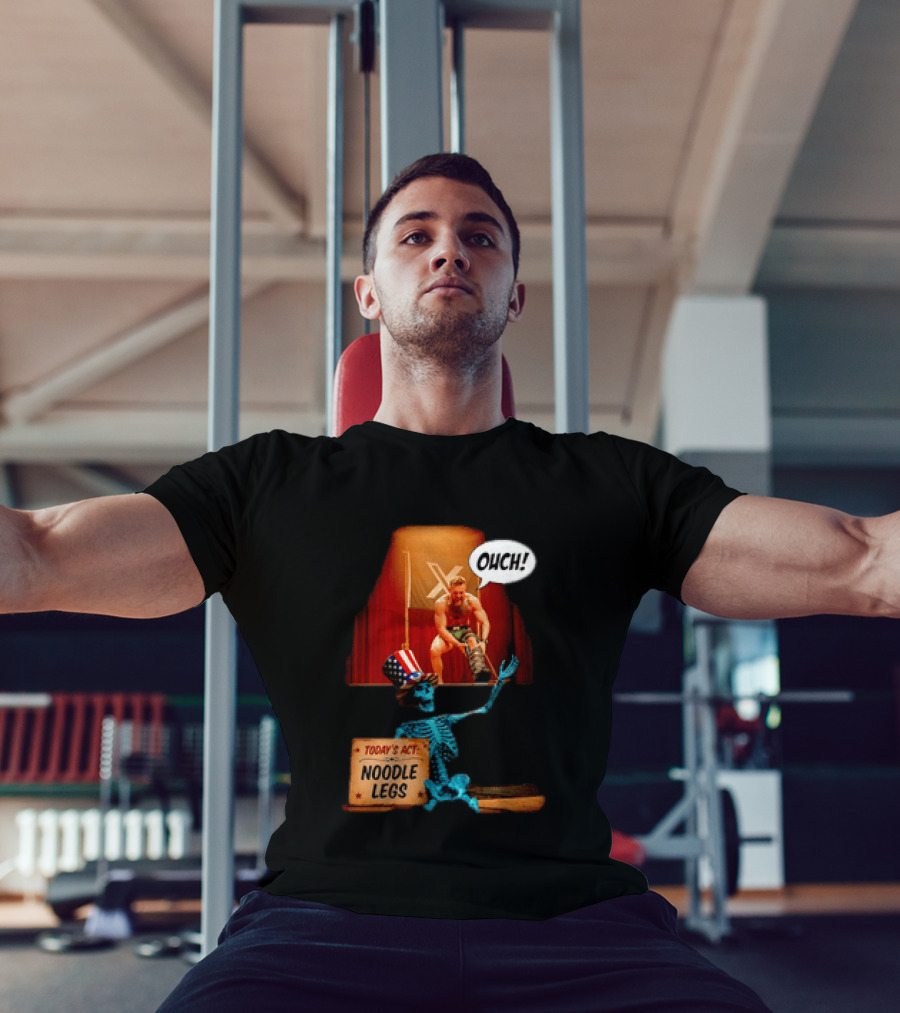 Conor McGregor One Minute Man Ouch Today's Act Noodle Legs Skeleton Comedy T-Shirt