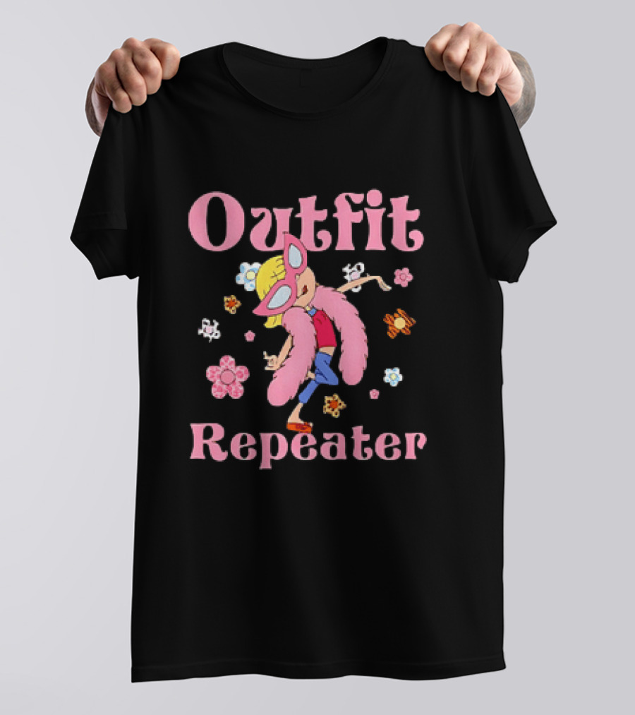 Disney Lizzie McGuire Outfit Repeater Cartoon Character Flower T-Shirt