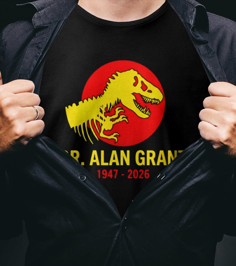 Dr. Alan Grant 1947 2026 Memorial Rex T-Shirt
