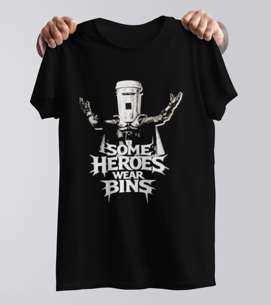 Some Heroes Wear Bins Count Binface Iconic Tribute Heroism T-Shirt