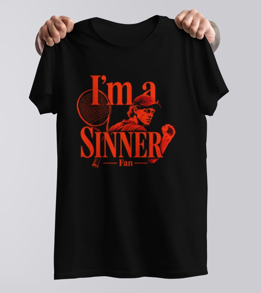 I'm A Sinner Jannik Sinner Fan Tennis Player T-Shirt