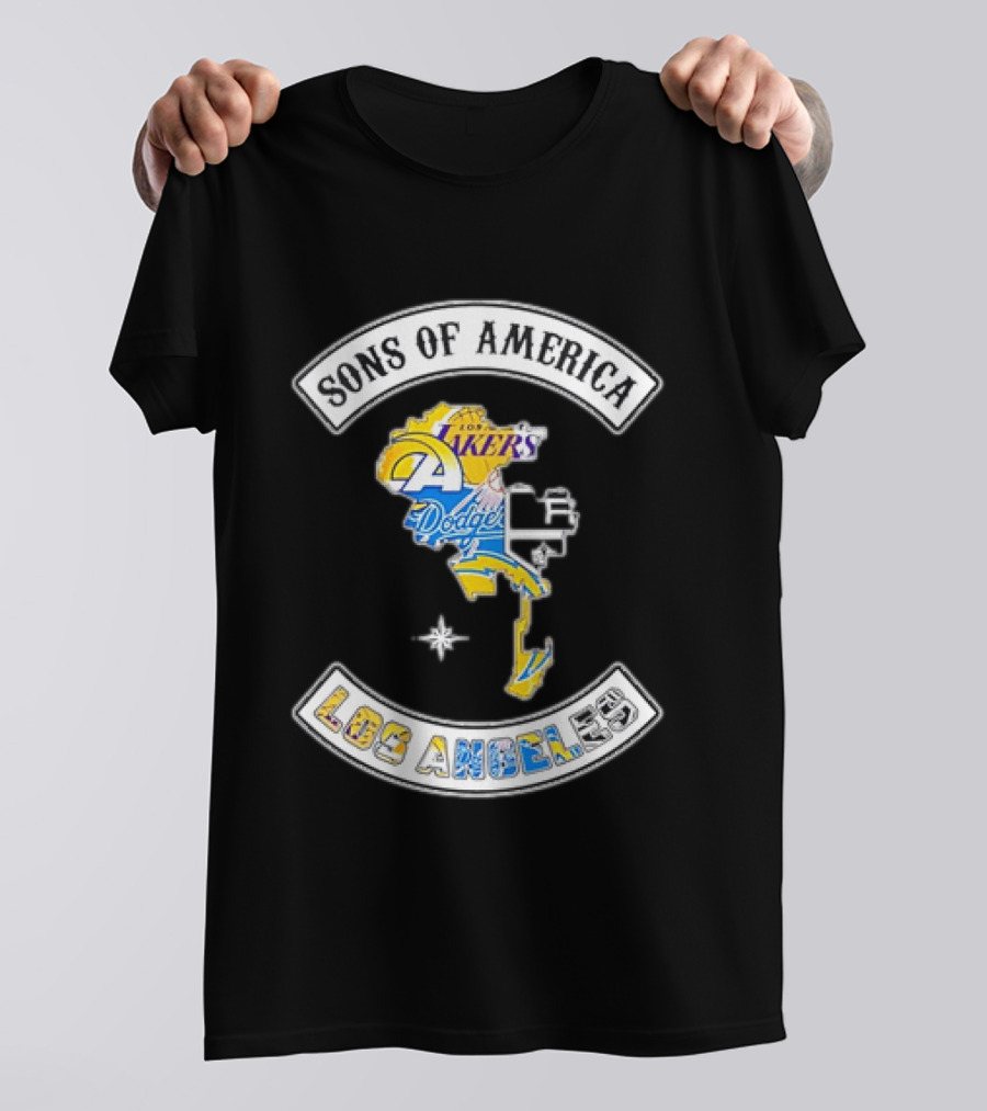 Sons Of America Los Angeles Lakers Rams Dodgers Chargers Kings T-Shirt