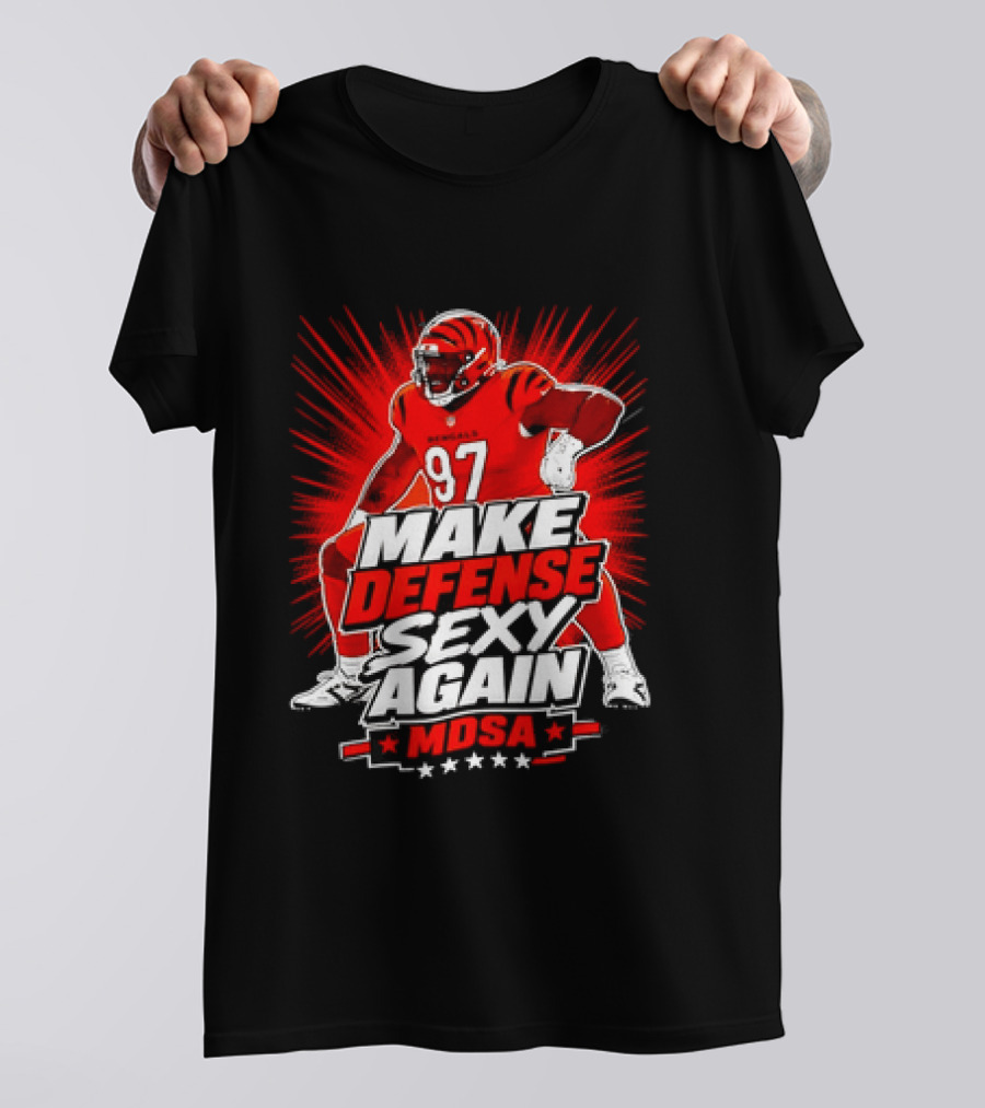 Kamron Neal Cincinnati Bearcats Make Defense Sexy Again MDSA Football 97 T-Shirt