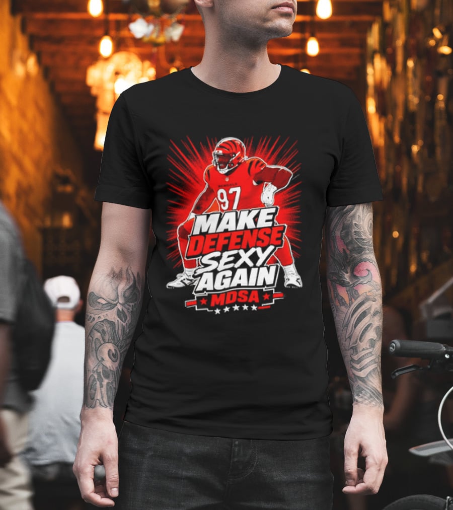 Kamron Neal Cincinnati Bearcats Make Defense Sexy Again MDSA Football 97 T-Shirt