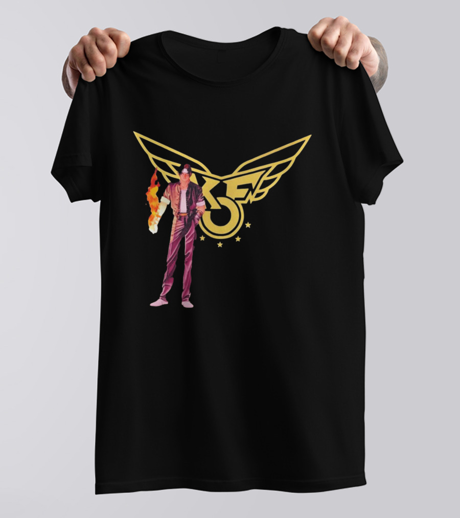 KOF Kyo Kusanagi Fire Power Iconic Wings T-Shirt