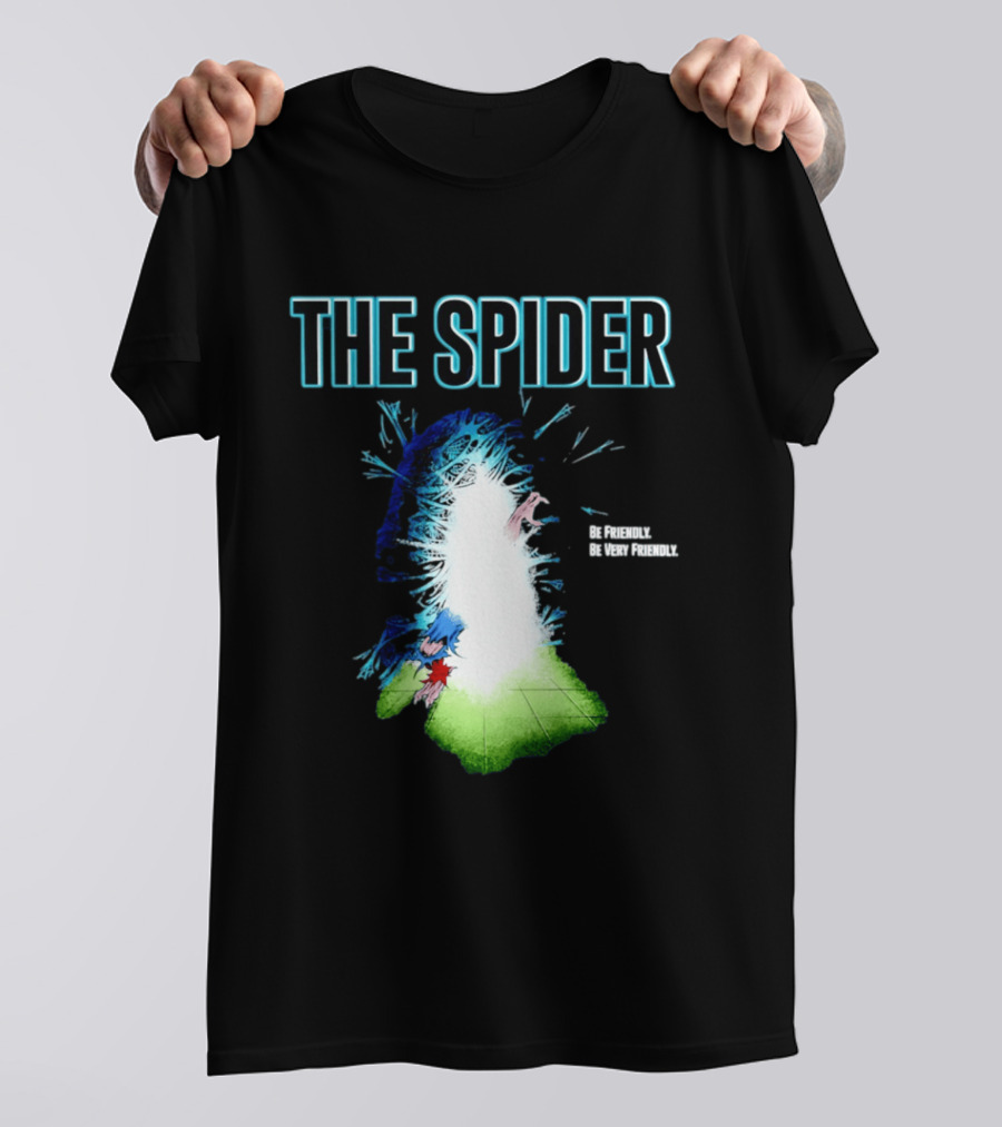 The Spider Be Friendly Be Very Friendly Comic Explosion T-Shirt