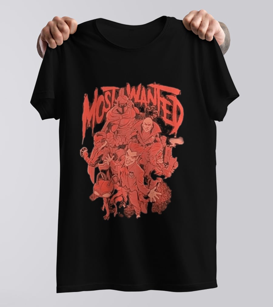 Funko DC Comics Most Wanted Villains Collection Joker Lex Luthor Harley Quinn Bane Catwoman Reverse Flash T-Shirt