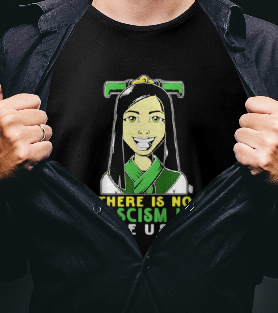 There Is No Fascism In The USA Green T-Shirt