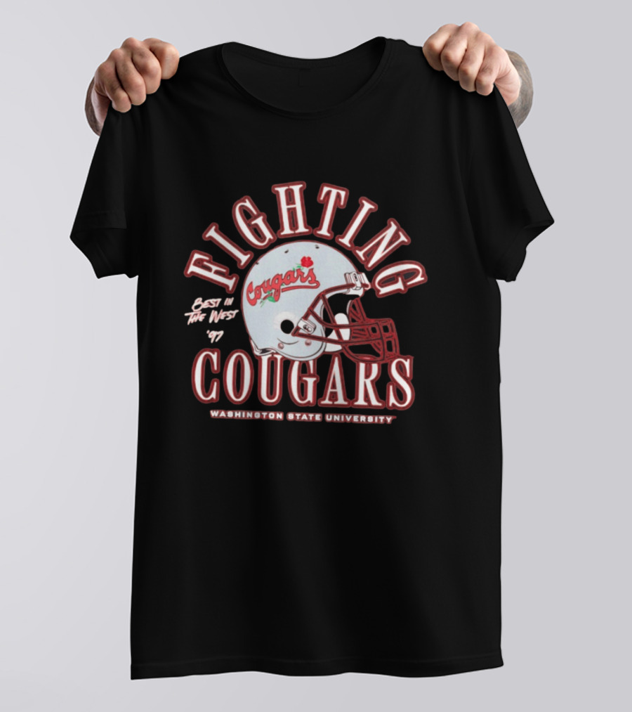 Fighting Cougars Washington State University Best In The West '97 T-Shirt
