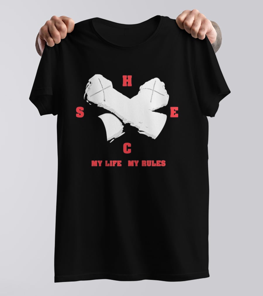 HSEC Crossed Axes My Life My Rules T-Shirt