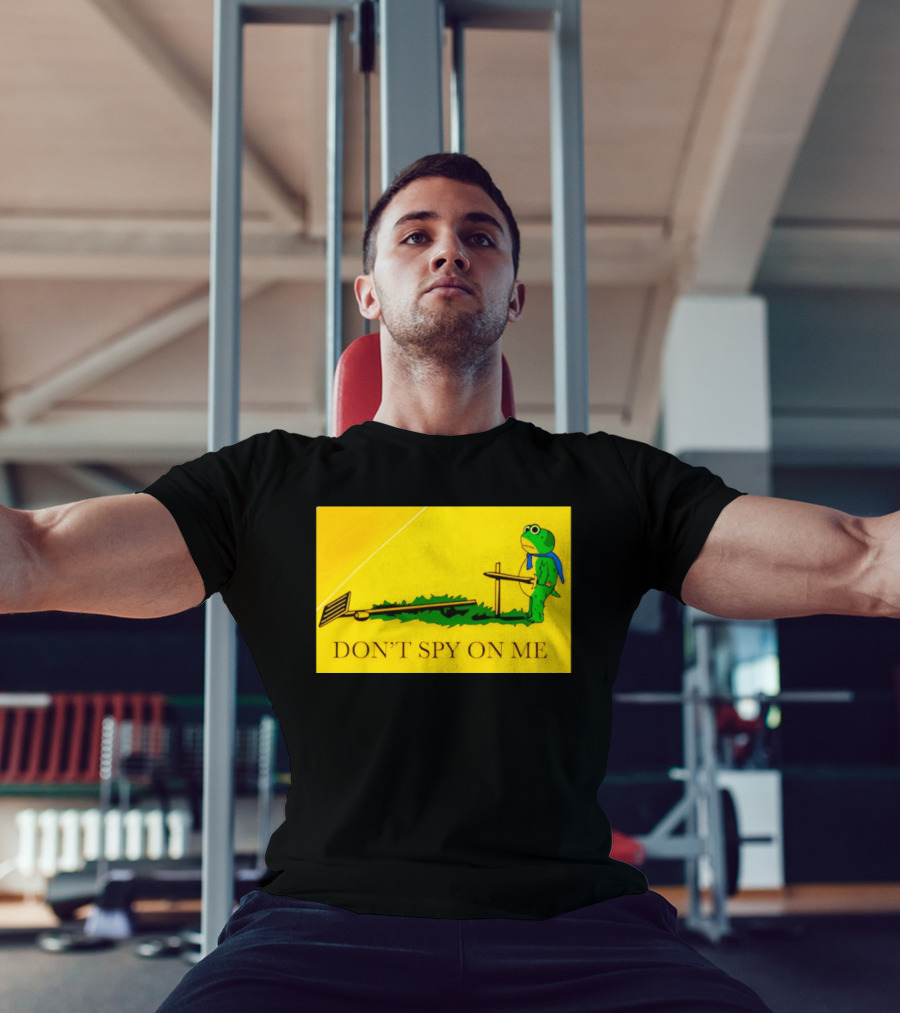 Portland Frog Don't Spy On Me Anti Flock Camera T-Shirt