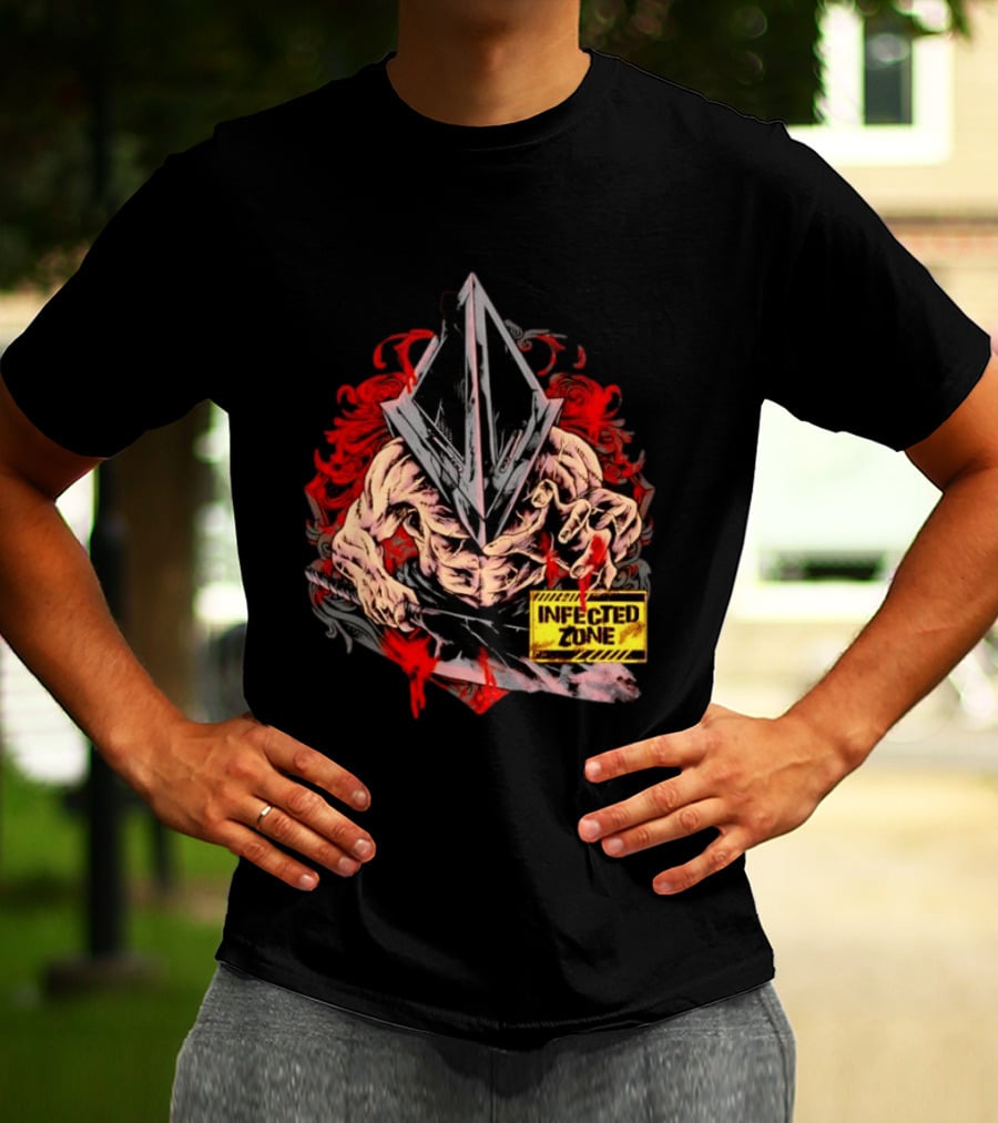 Pyramid Head Silent Hill Infected Zone Horror T-Shirt