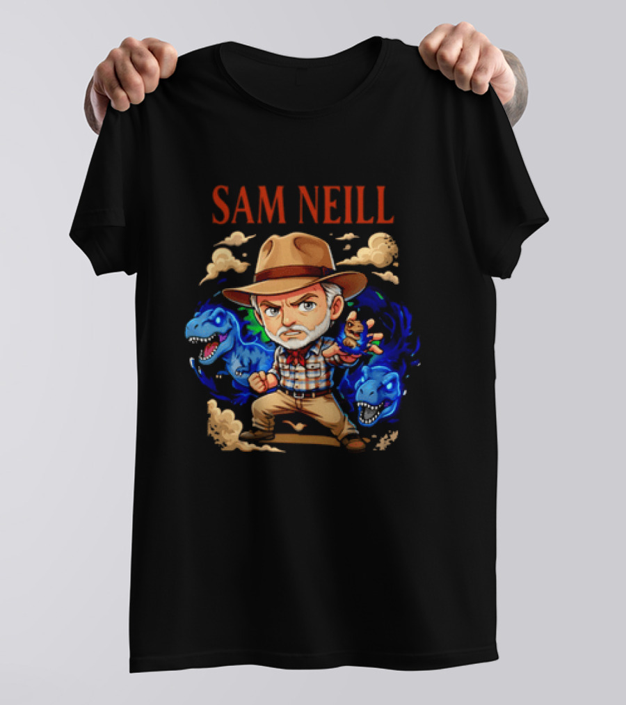 Rest In Peace Sam Neill 1947 2026 Anime Dinosaur Paleontologist Adventure T-Shirt