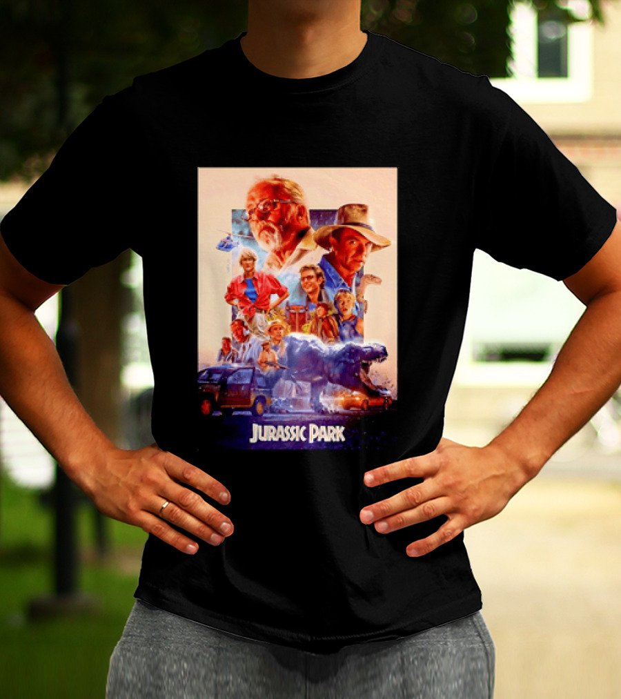 Sam Neill Laura Dern Jeff Goldblum Richard Attenborough Jurassic Park RIP T-Shirt