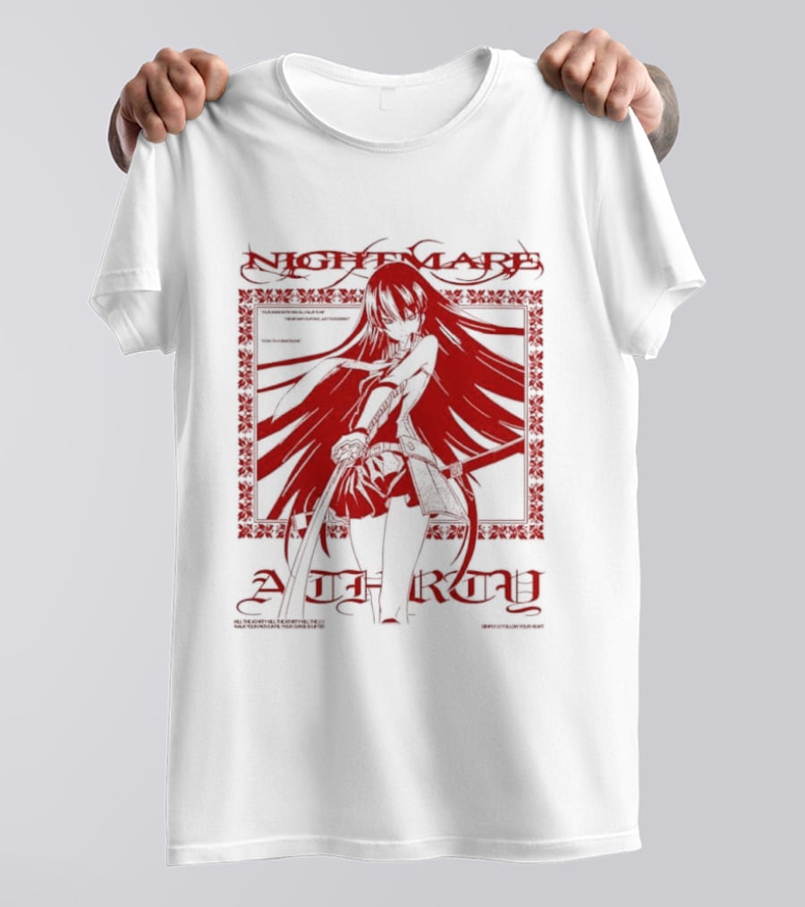 Akame Akame Ga Kill Nightmare Anime Character Grand Entry Red T-Shirt