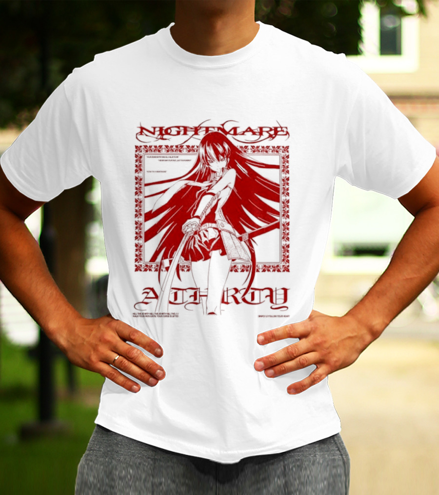 Akame Akame Ga Kill Nightmare Anime Character Grand Entry Red T-Shirt