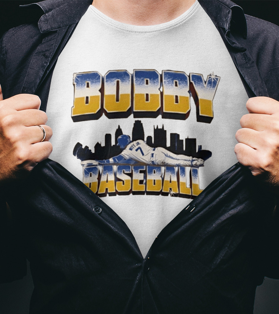 Bobby Baseball Witt Jr. Kansas City Baseball Major League 7 T-Shirt